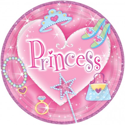 Princess Prismatic Round Plates, 7"