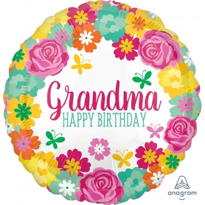 S40 17" Happy Birthday Grandma Flora Standard HX®