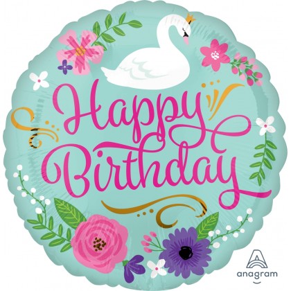 S40 17" HBD Floral Swan Standard HX®