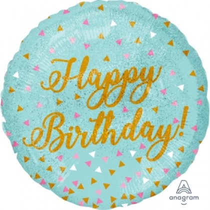 S55 17" Woo Hoo Birthday Standard Holographic HX®
