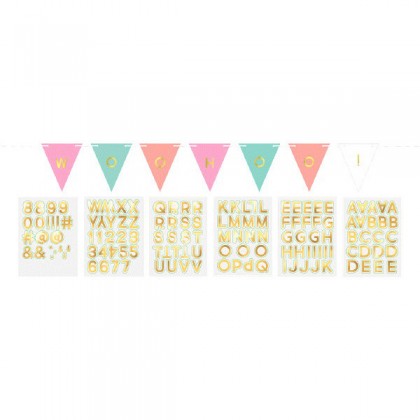Customizable Pennant Banner - Pastel
