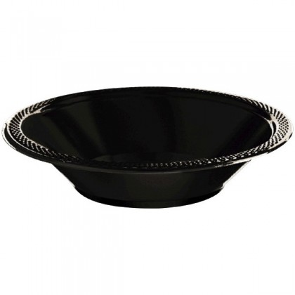 Jet Black Festive Occasion® Plastic Tableware Bowls, 12 oz.