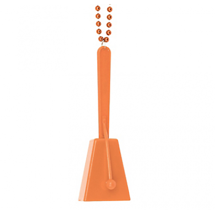 Necklace, 36"; Clacker, 4" Clacker Necklaces Orange