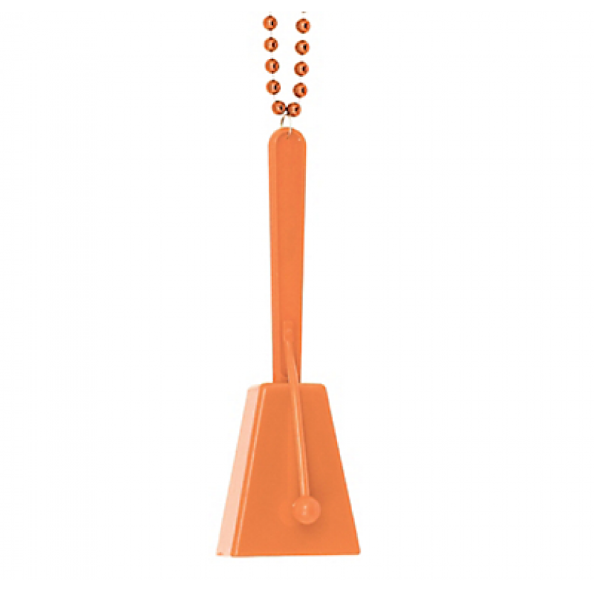 Necklace, 36"; Clacker, 4" Clacker Necklaces Orange