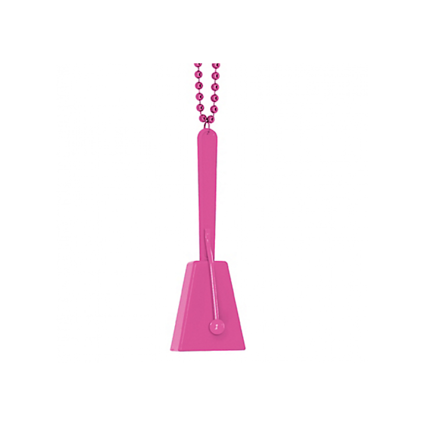 Necklace, 36"; Clacker, 4" Clacker Necklaces Pink