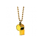 Necklace, 36"; Whistle, 2" Whistle on Chain Necklaces Yellow