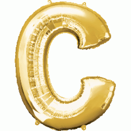 P50 35" (Gold) Letter C SuperShape™