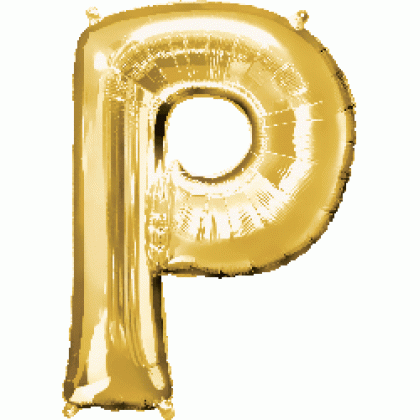 P50 35" (Gold) Letter P SuperShape™