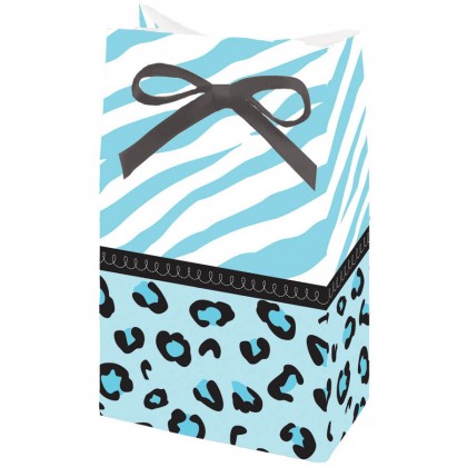 Sweet Safari Boy Favor Bags - Paper w/Ribbon