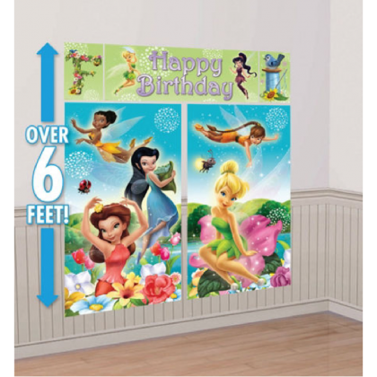 ©Disney Tinker Bell Scene Setters® Wall Dec. Kit - Plastic