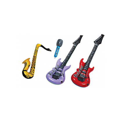9 1/2", 22" , 40" Jukebox Rock Inflatable Instrument Asst.