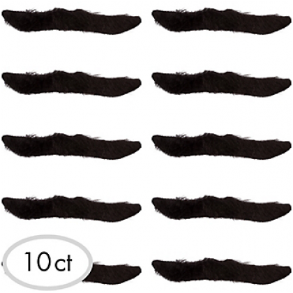 1/2" x 3" Classic 50's Mustaches - Plush