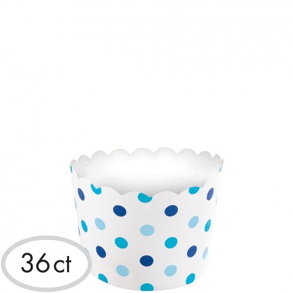 Paper Minis Small Scalloped Cups - Blue