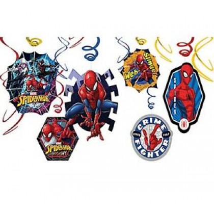 Spider-Man Webbed Wonder Value Pack Foil Swirl Decorations
