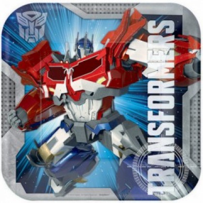 Transformers™ Core Square Plates, 9 in