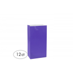 6 1/2"H x 3"W x 2"D Packaged Paper Bags NEW PURPLE (Mini)