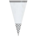 Silver Cone-Shaped Cello Bag