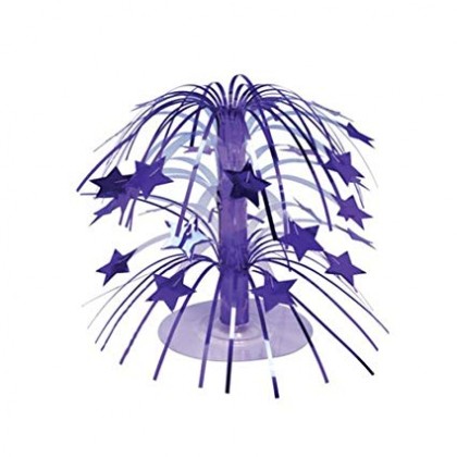 8 1/2" Mini Cascade Centerpieces Star - Purple
