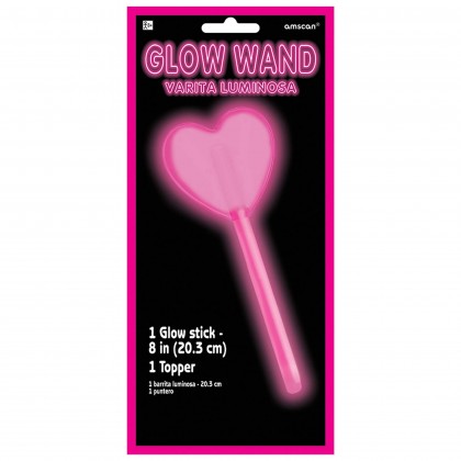 Glow Stick Wands Pink Heart