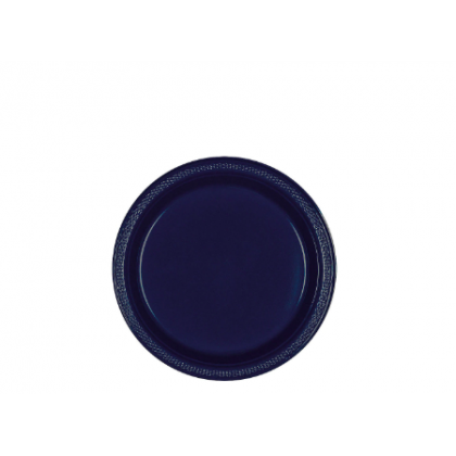 Navy Flag Blue Festive Occasion® Plastic Tableware Plate, 7"