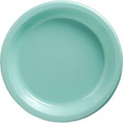 Robin's-egg Blue Festive Occasion® Plastic Tableware Plates, 9"