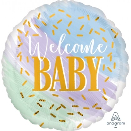 S40 17" Watercolor Welcome Baby Standard HX®
