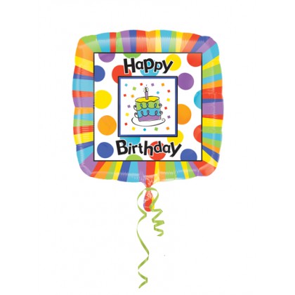 P33 32" Happy Birthday Big Dots SuperShape™ XL®