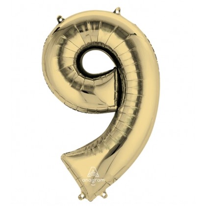 L34 LRG SHP HX NBR 9 WHITE GOLD - 34IN