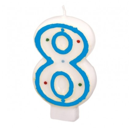 Numeral Candle 8 Height 7.3 cm