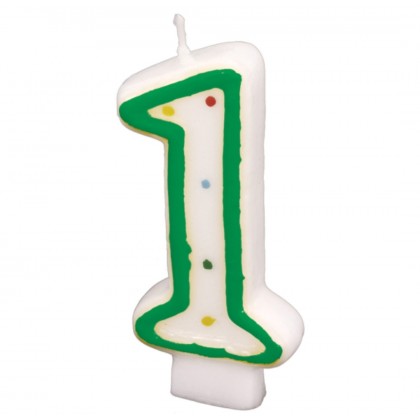 Numeral Candle 1 Height 7.3 cm