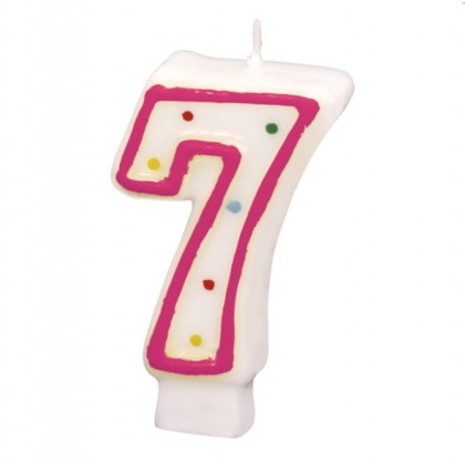 Numeral Candle 7 Height 7.3 cm