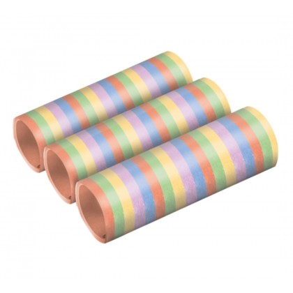 3 Streamers Stripes Pastel Paper 0.7 x 400 cm