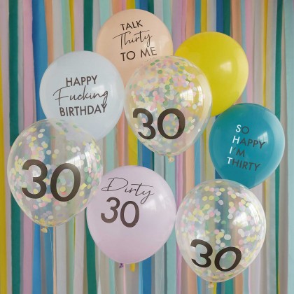 Balloon Bundle - Naughty 30 - Bright's