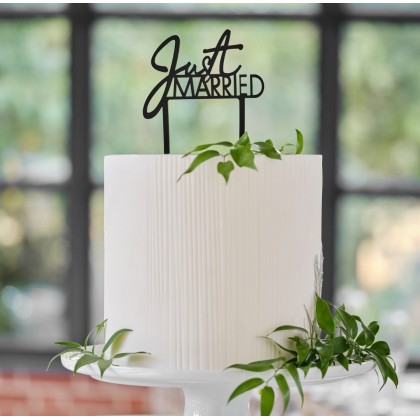 Cake Topper - Acrylic Just Married