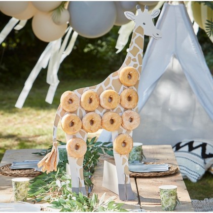 Treat Stand - Giraffe Shaped Donut Stand with Tiss