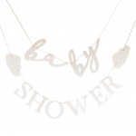 Eco Bunting - Baby Shower - Taupe