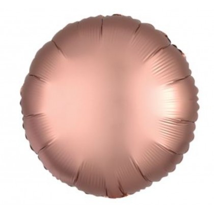C16 Standard Silk Lustre Rose Copper Round Foil Ba