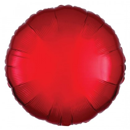 C16 Standard Metallic Red Round Foil Balloon C16 P