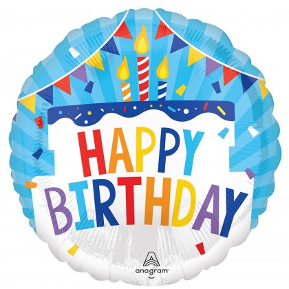 Happy Birthday Tiered Cake Happy Birthday Tiered Cake