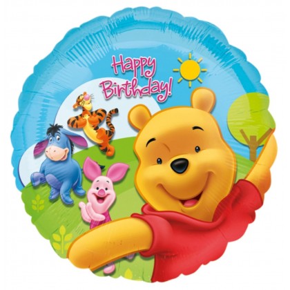Standard Pooh & Friends Sunny Birthday Foil Balloo