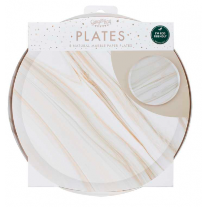 Paper plate - Natural Marble