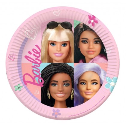 8 Plates Barbie Sweet Life 23 cm