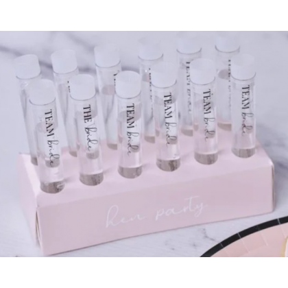 Shot Tube and Customisable Tray with Stickers