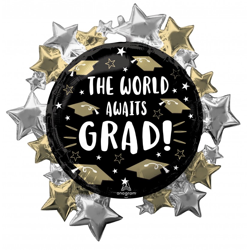 P35 LRG SHP XL THE WORLD AWAITS GRAD