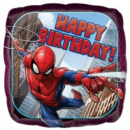 Standard Spider-Man Happy Birthday Foil Balloon S6