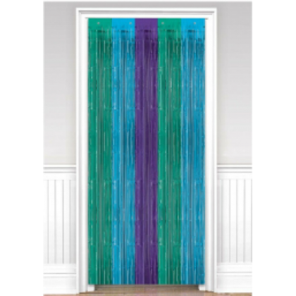 Door Curtain Sapphire Blue