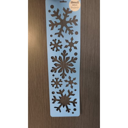 SPRAY SNOW STENCIL