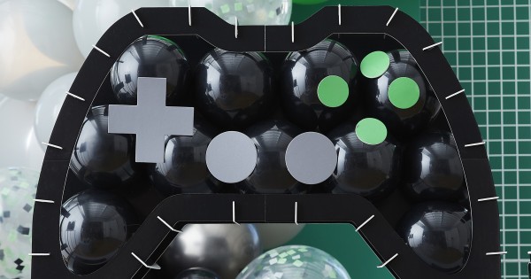 Balloon Mosaic - Controller Shaped with Balloons & Customisable Buttons